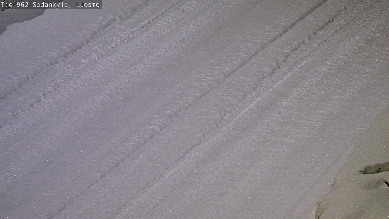Weather Camera Image Väg 962 Sodankylä, Luosto, Sodankylä, Lappi