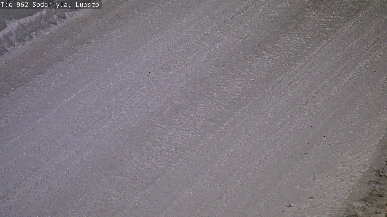 Weather Camera Image Väg 962 Sodankylä, Luosto, Sodankylä, Lappi