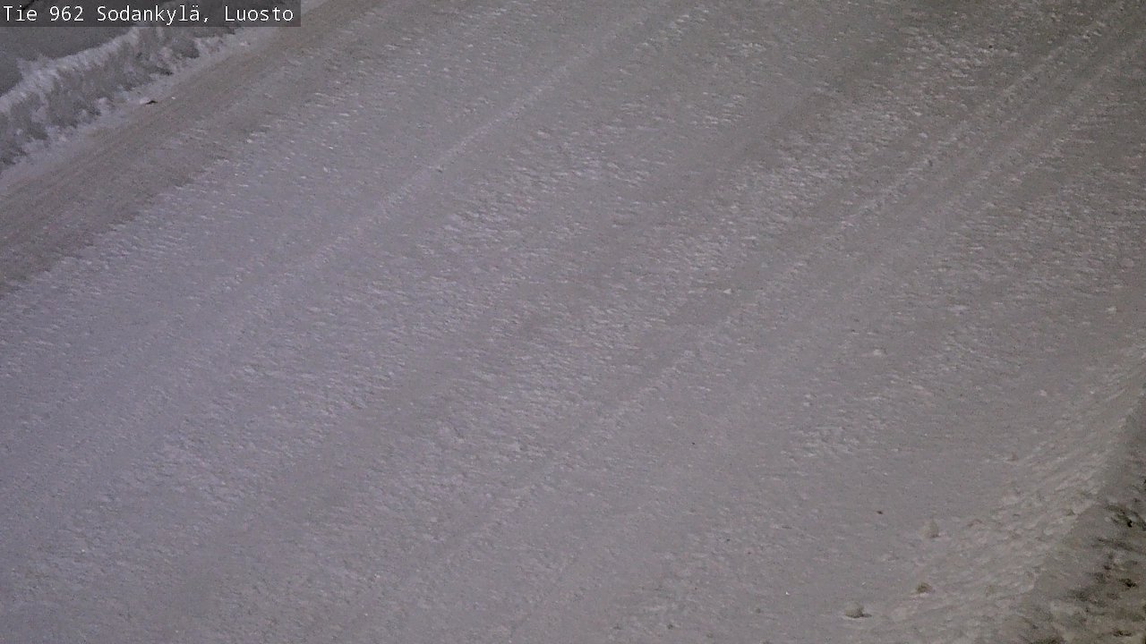Weather Camera Image Väg 962 Sodankylä, Luosto, Sodankylä, Lappi