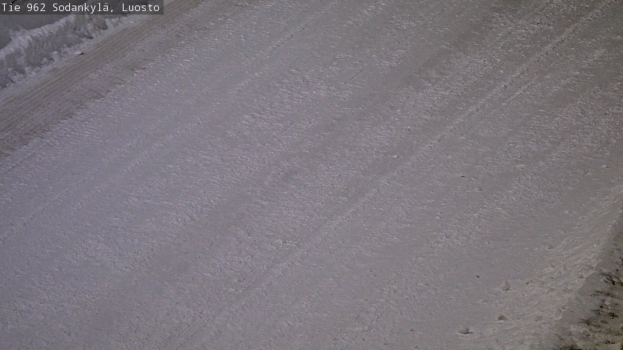 Weather Camera Image Väg 962 Sodankylä, Luosto, Sodankylä, Lappi