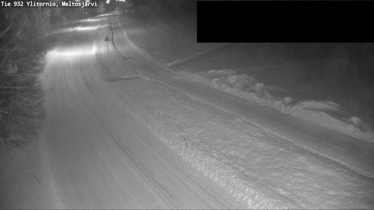 Weather Camera Image Väg 932 Övertorneå, Meltosjä, Ylitornio, Lappi