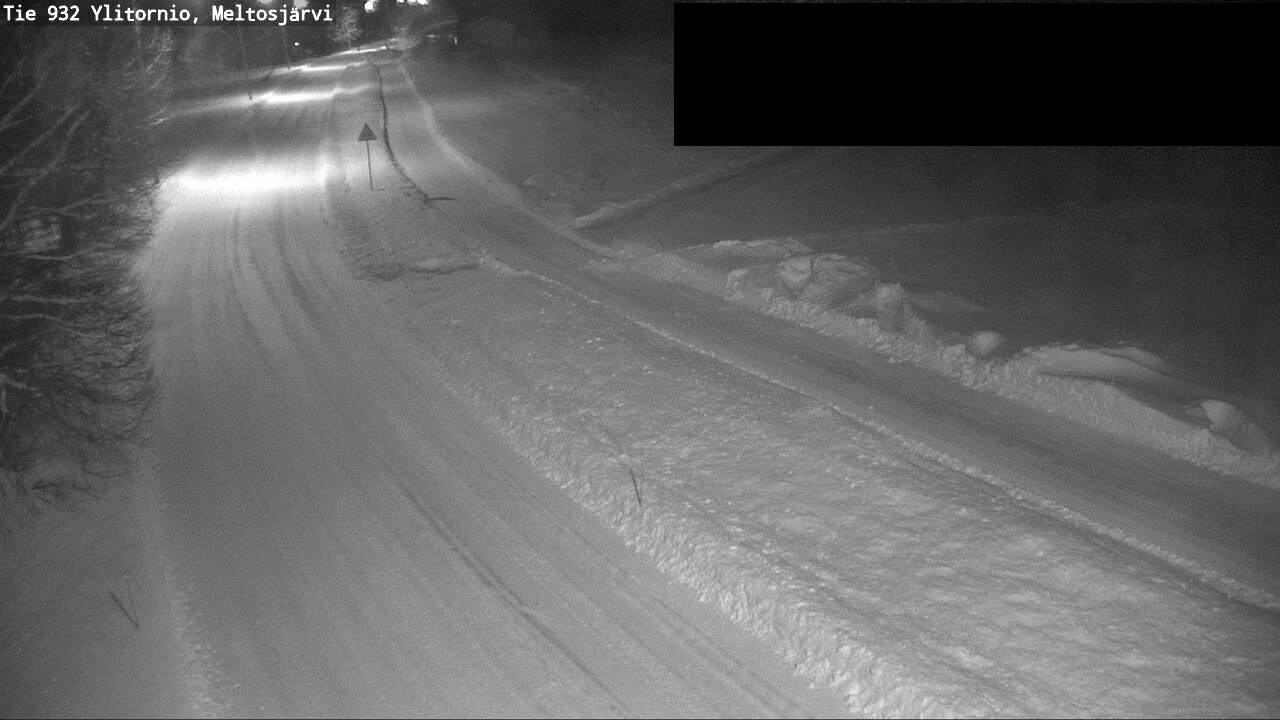 Weather Camera Image Väg 932 Övertorneå, Meltosjä, Ylitornio, Lappi