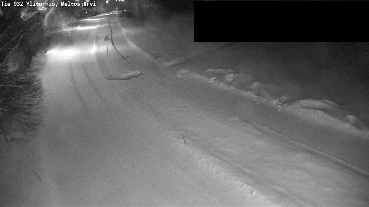 Weather Camera Image Väg 932 Övertorneå, Meltosjä, Ylitornio, Lappi
