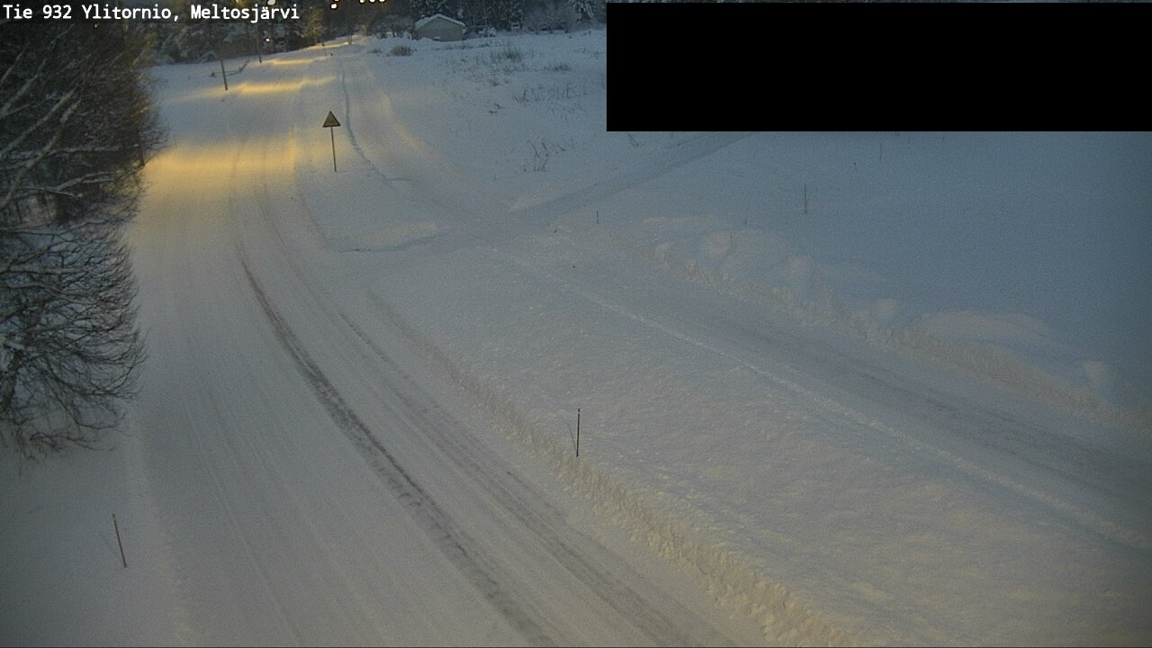 Weather Camera Image Väg 932 Övertorneå, Meltosjä, Ylitornio, Lappi
