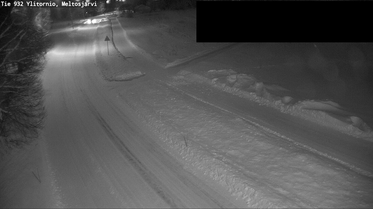 Weather Camera Image Väg 932 Övertorneå, Meltosjä, Ylitornio, Lappi