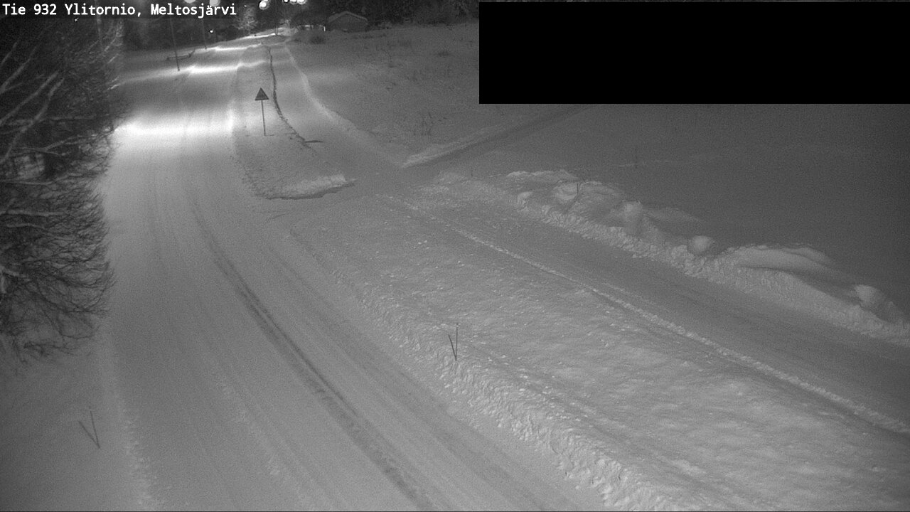 Weather Camera Image Väg 932 Övertorneå, Meltosjä, Ylitornio, Lappi