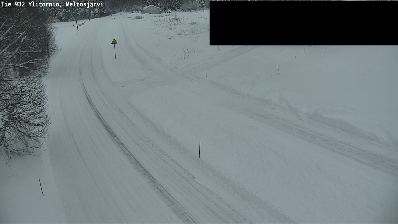 Weather Camera Image Väg 932 Övertorneå, Meltosjä, Ylitornio, Lappi