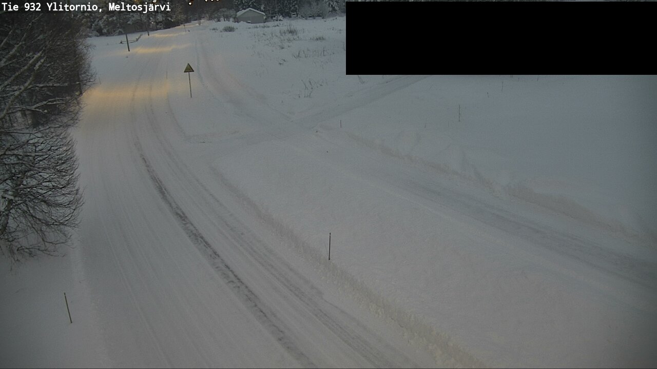 Weather Camera Image Väg 932 Övertorneå, Meltosjä, Ylitornio, Lappi
