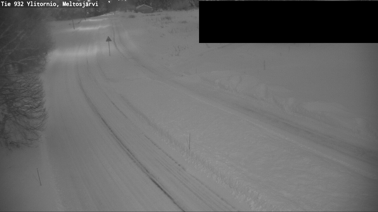 Weather Camera Image Väg 932 Övertorneå, Meltosjä, Ylitornio, Lappi