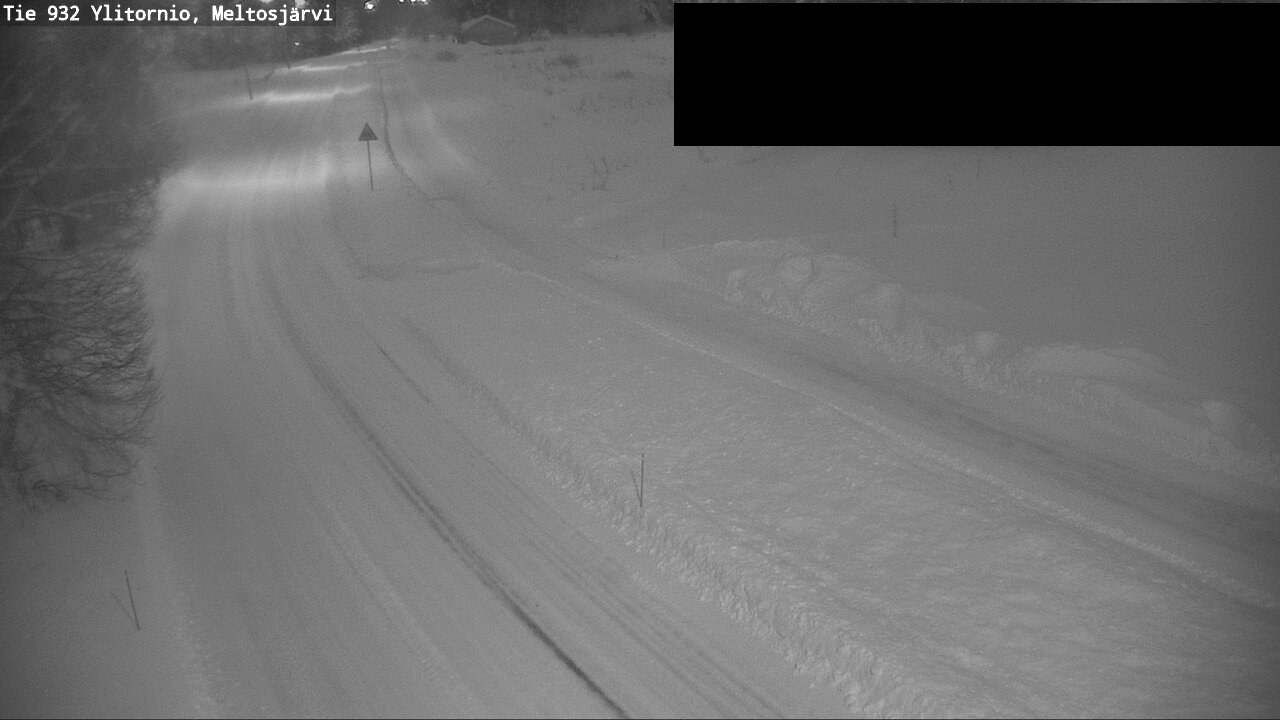 Weather Camera Image Väg 932 Övertorneå, Meltosjä, Ylitornio, Lappi