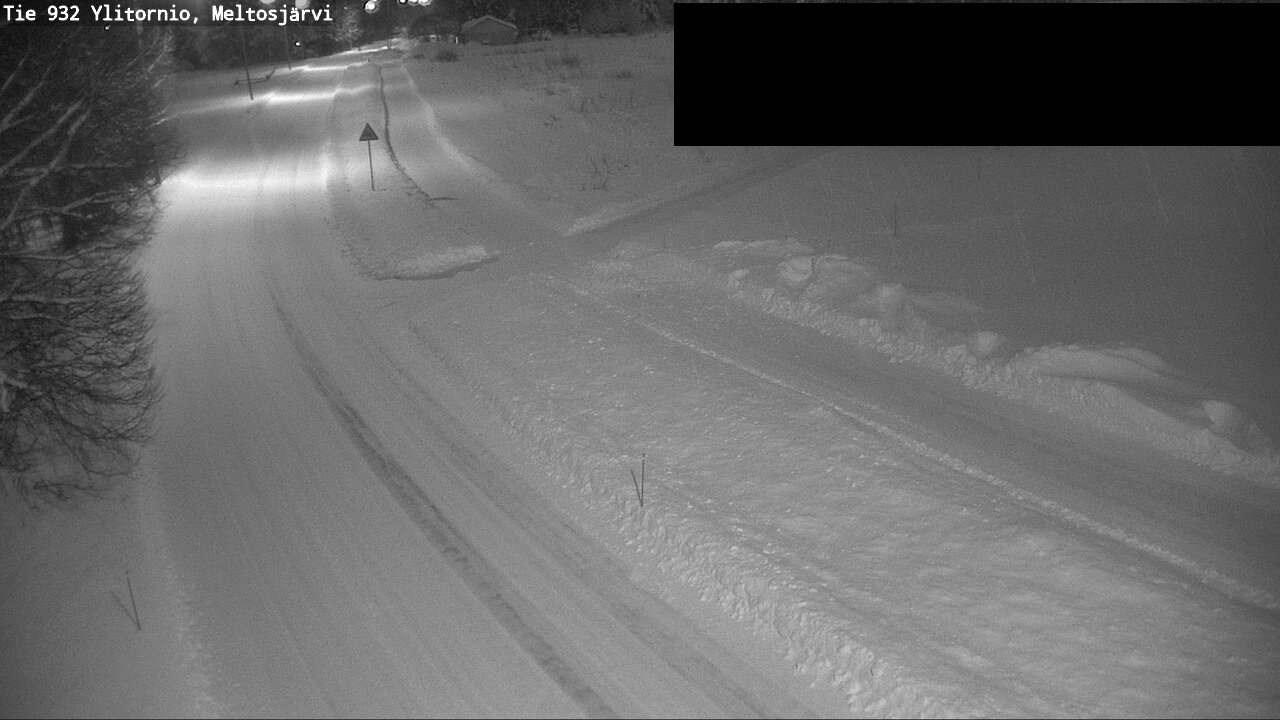 Weather Camera Image Väg 932 Övertorneå, Meltosjä, Ylitornio, Lappi