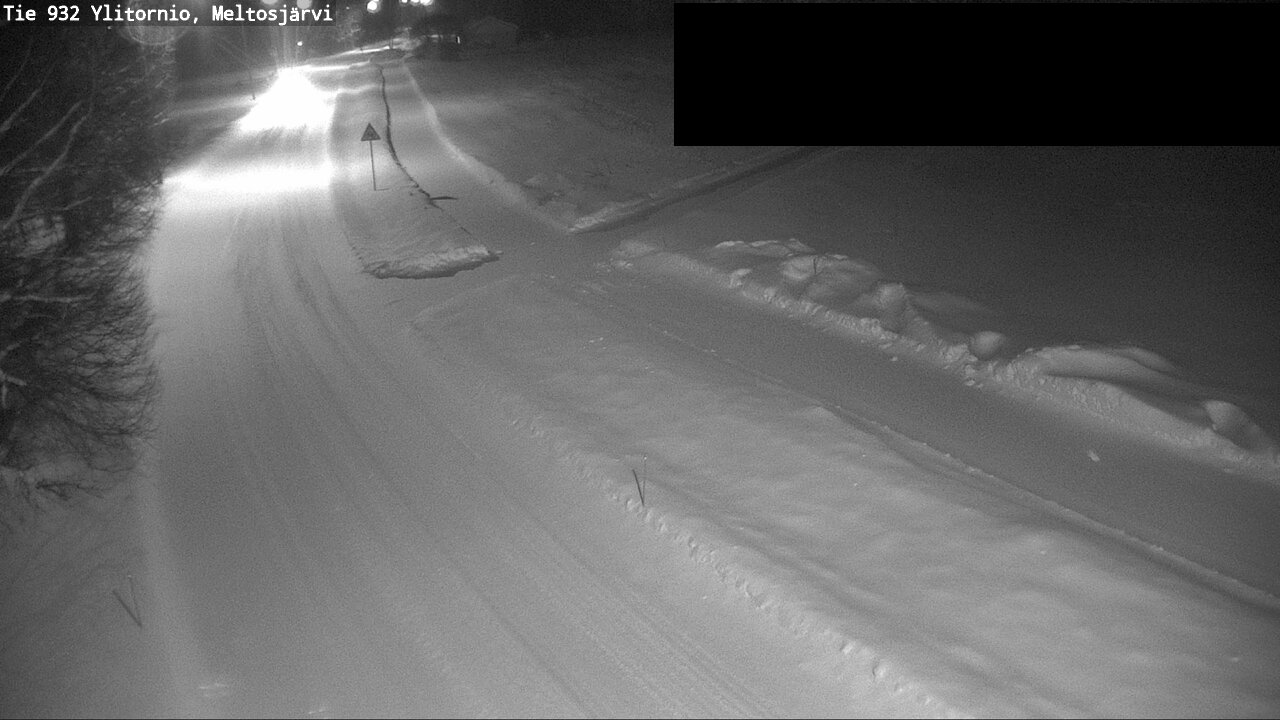 Weather Camera Image Väg 932 Övertorneå, Meltosjä, Ylitornio, Lappi
