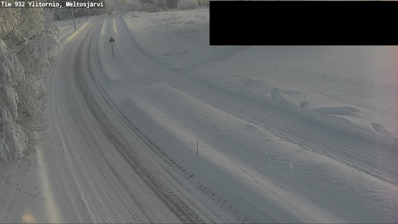 Weather Camera Image Road 932 Ylitornio, Meltosjärv, Ylitornio, Lappi