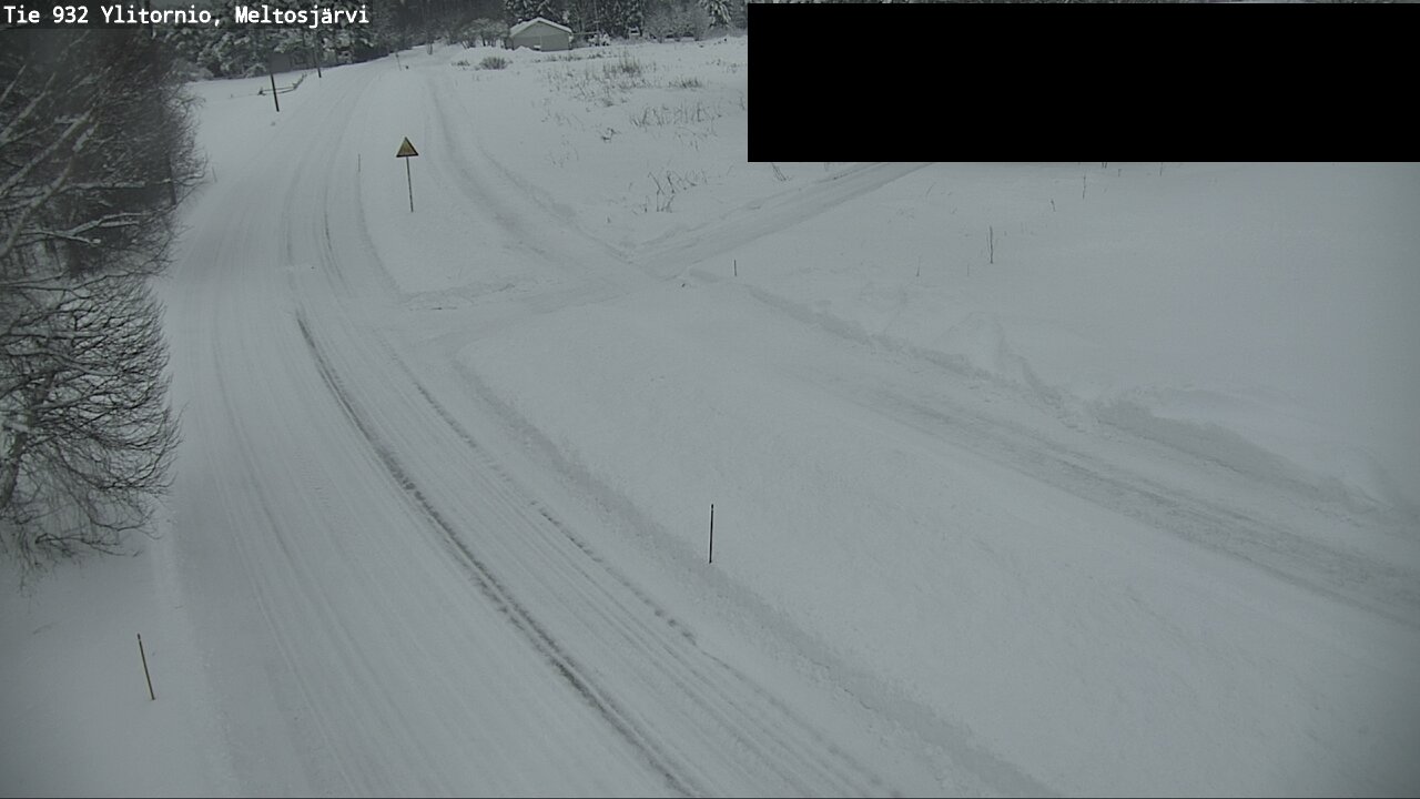 Weather Camera Image Väg 932 Övertorneå, Meltosjä, Ylitornio, Lappi