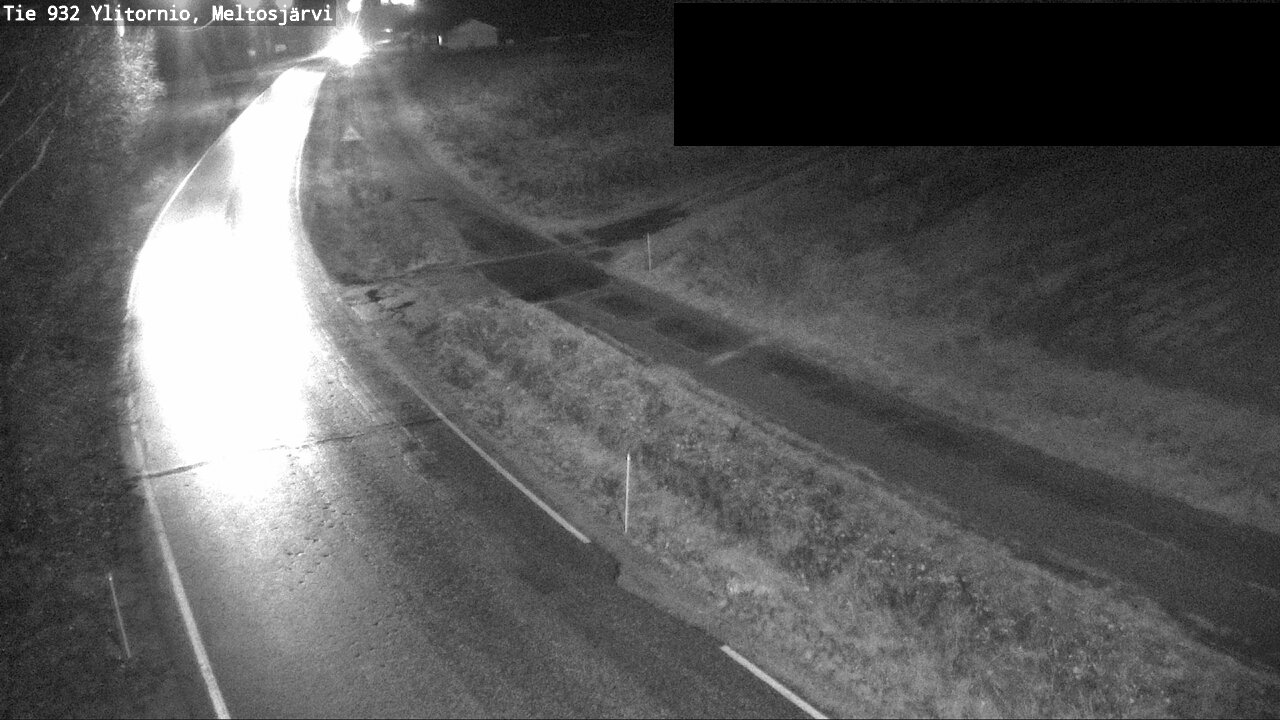 Weather Camera Image Väg 932 Övertorneå, Meltosjä, Ylitornio, Lappi
