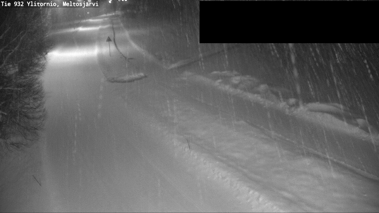 Weather Camera Image Väg 932 Övertorneå, Meltosjä, Ylitornio, Lappi