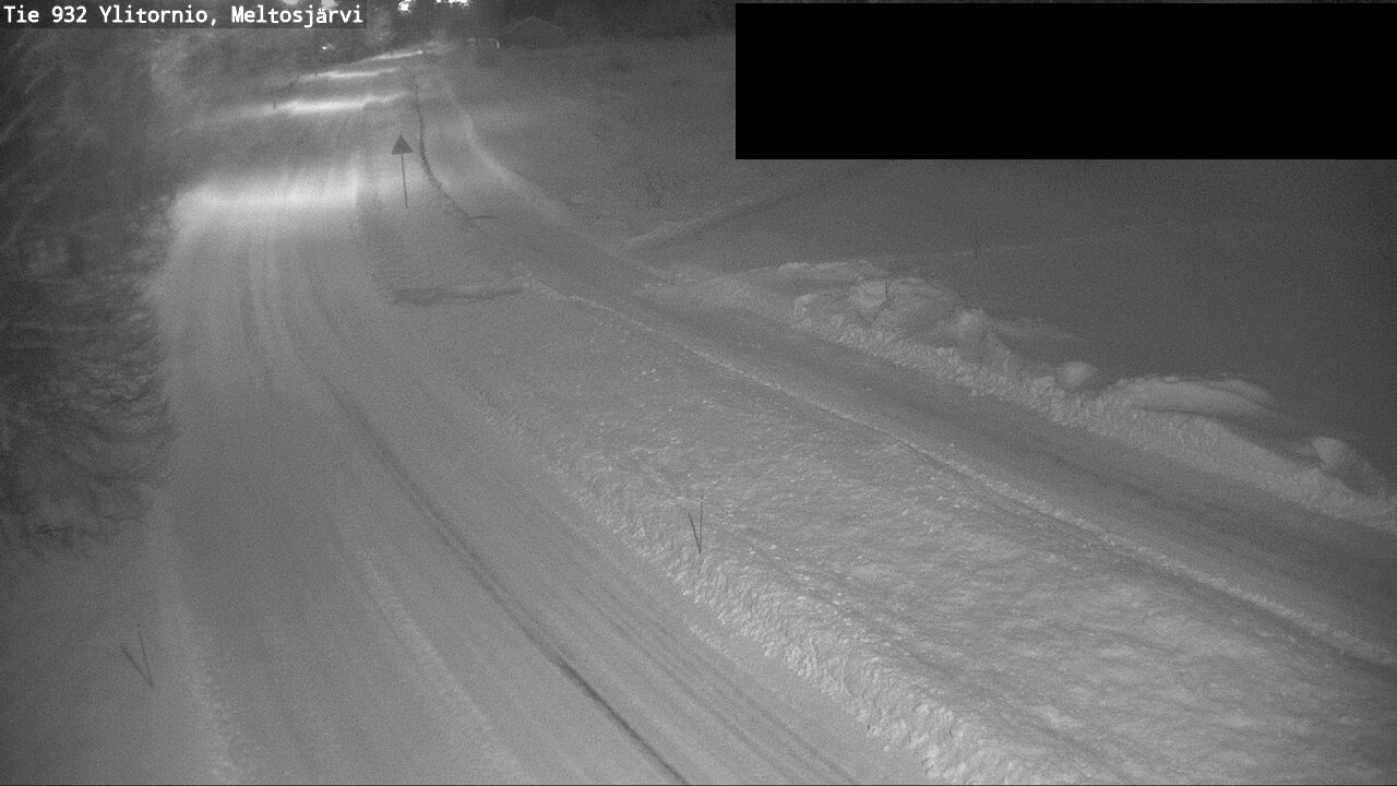 Weather Camera Image Väg 932 Övertorneå, Meltosjä, Ylitornio, Lappi
