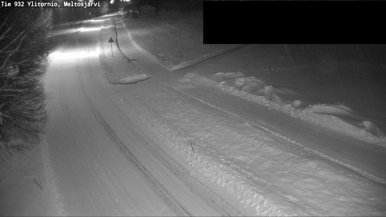 Weather Camera Image Väg 932 Övertorneå, Meltosjä, Ylitornio, Lappi