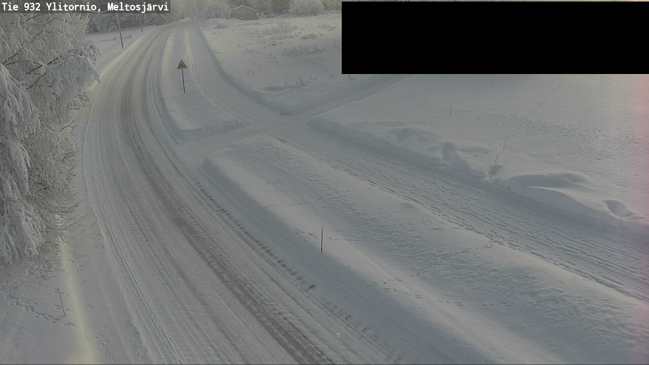 Weather Camera Image Road 932 Ylitornio, Meltosjärv, Ylitornio, Lappi