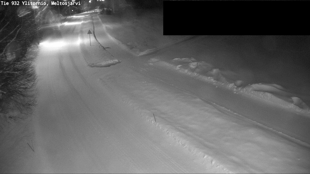 Weather Camera Image Väg 932 Övertorneå, Meltosjä, Ylitornio, Lappi
