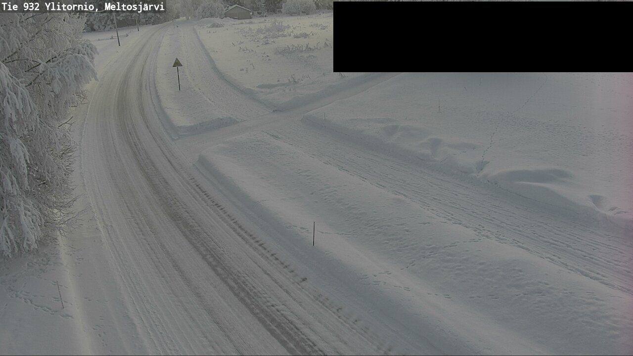 Weather Camera Image Road 932 Ylitornio, Meltosjärv, Ylitornio, Lappi