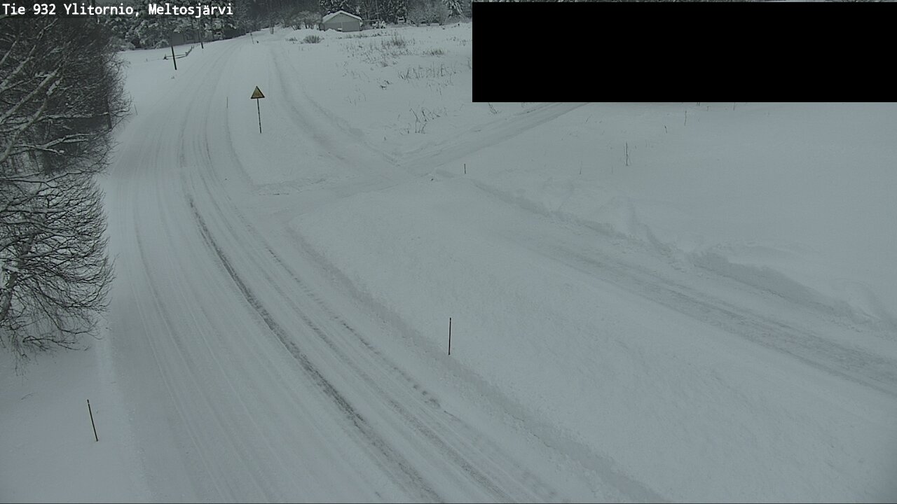 Weather Camera Image Väg 932 Övertorneå, Meltosjä, Ylitornio, Lappi