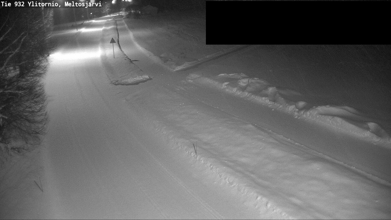 Weather Camera Image Väg 932 Övertorneå, Meltosjä, Ylitornio, Lappi