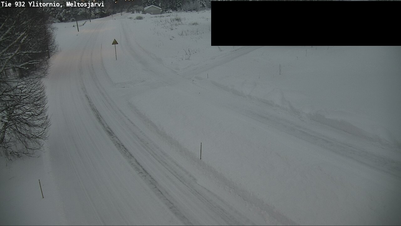 Weather Camera Image Väg 932 Övertorneå, Meltosjä, Ylitornio, Lappi