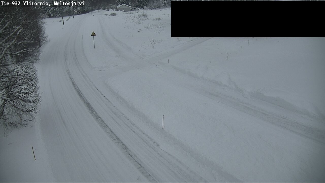 Weather Camera Image Väg 932 Övertorneå, Meltosjä, Ylitornio, Lappi