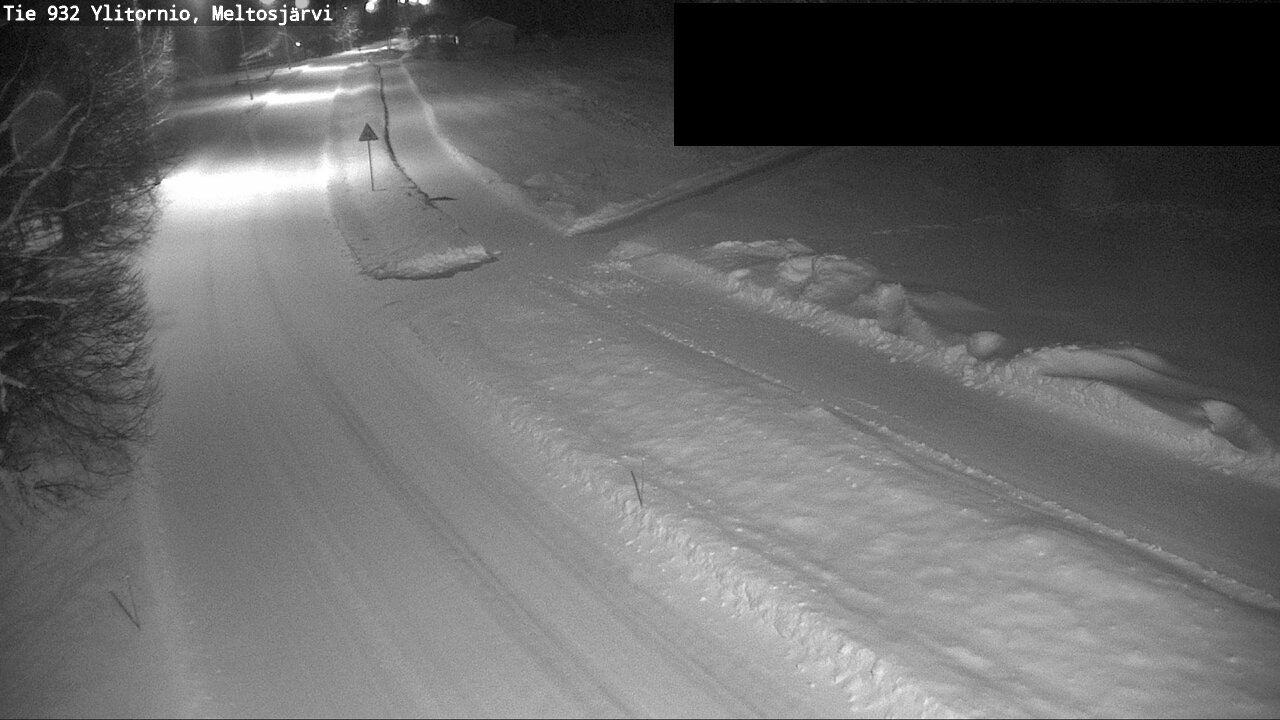 Weather Camera Image Väg 932 Övertorneå, Meltosjä, Ylitornio, Lappi