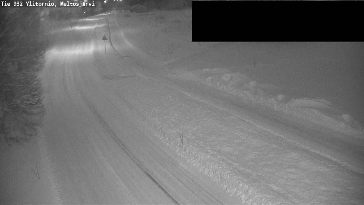 Weather Camera Image Väg 932 Övertorneå, Meltosjä, Ylitornio, Lappi