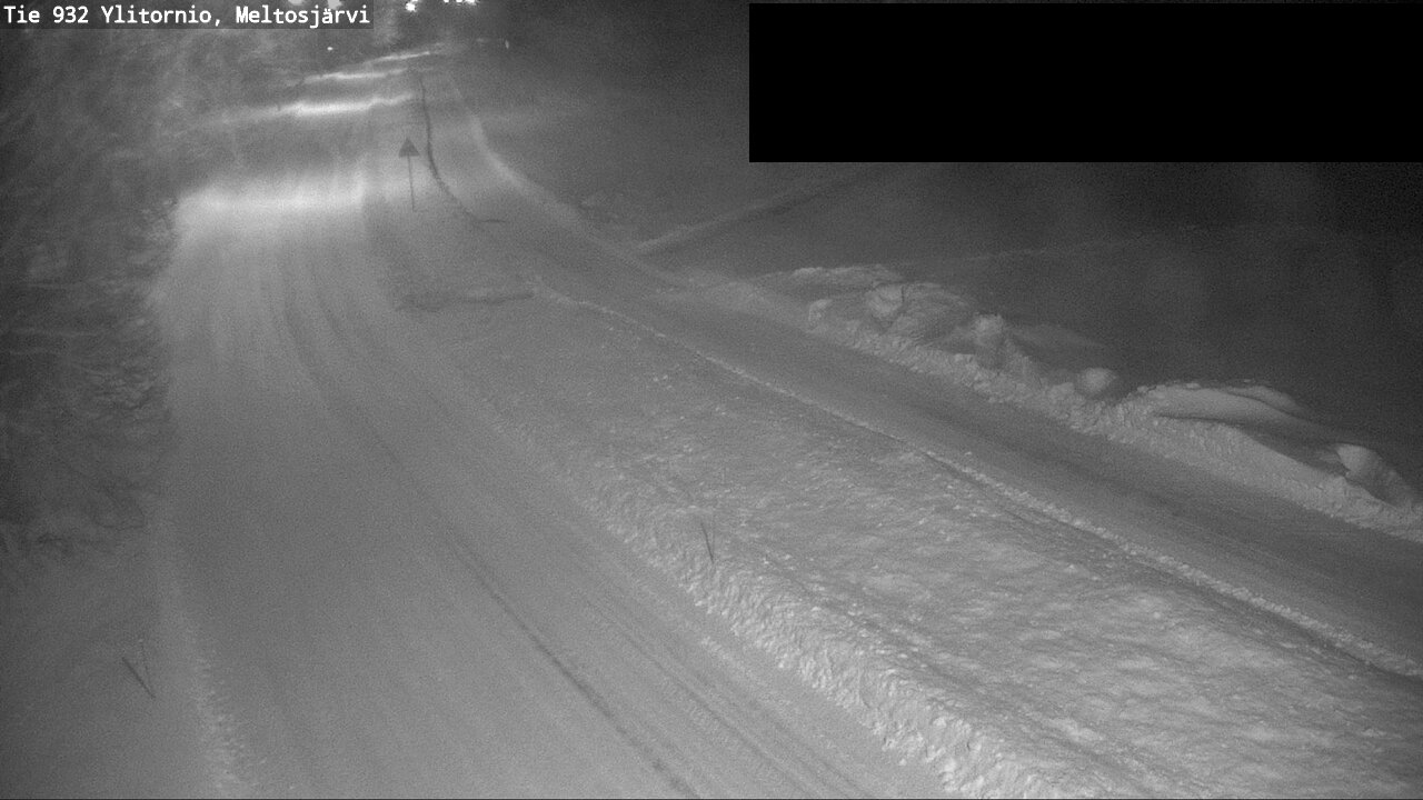 Weather Camera Image Väg 932 Övertorneå, Meltosjä, Ylitornio, Lappi