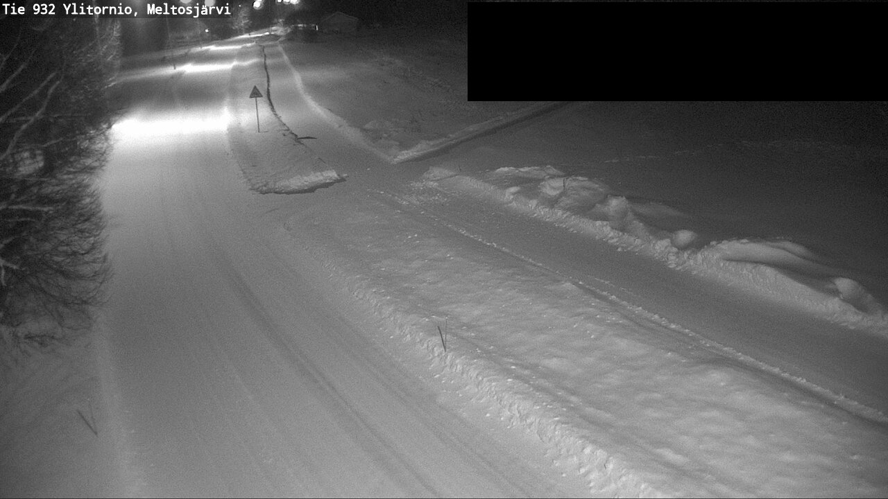 Weather Camera Image Väg 932 Övertorneå, Meltosjä, Ylitornio, Lappi