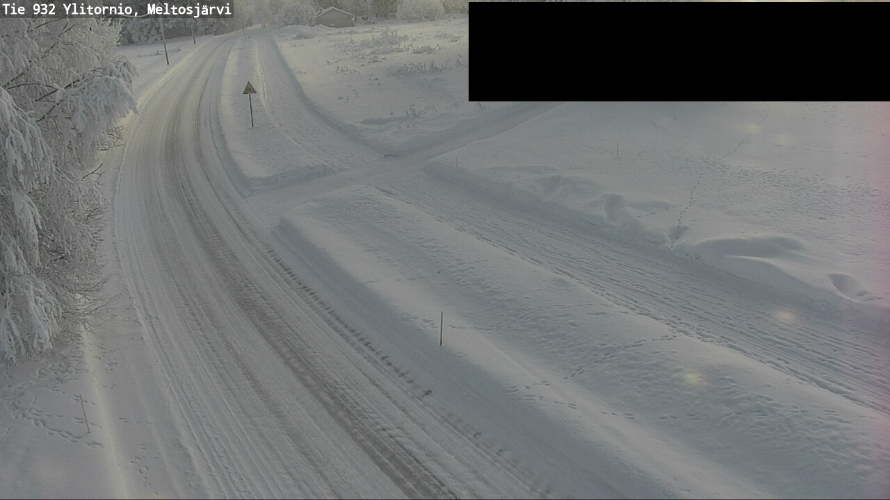 Weather Camera Image Road 932 Ylitornio, Meltosjärv, Ylitornio, Lappi
