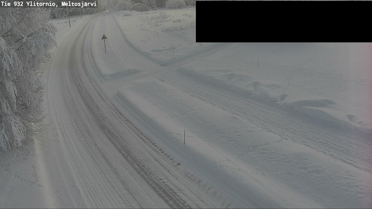 Weather Camera Image Road 932 Ylitornio, Meltosjärv, Ylitornio, Lappi