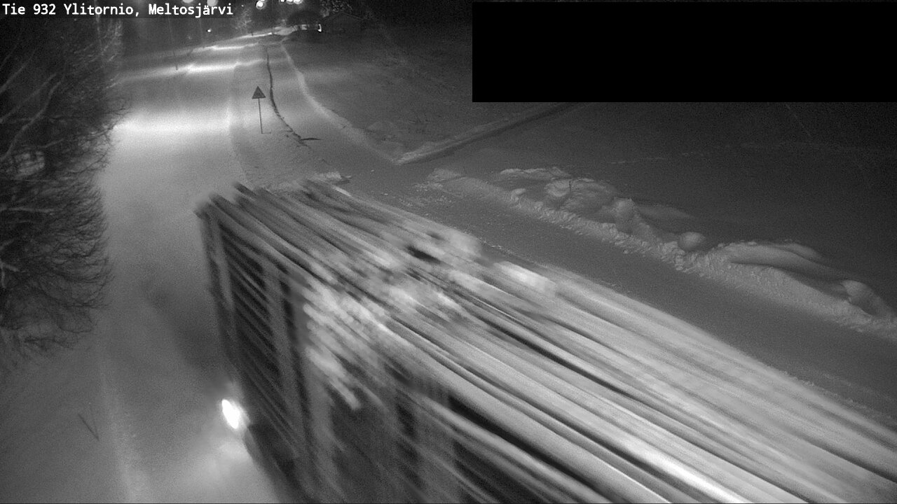 Weather Camera Image Väg 932 Övertorneå, Meltosjä, Ylitornio, Lappi
