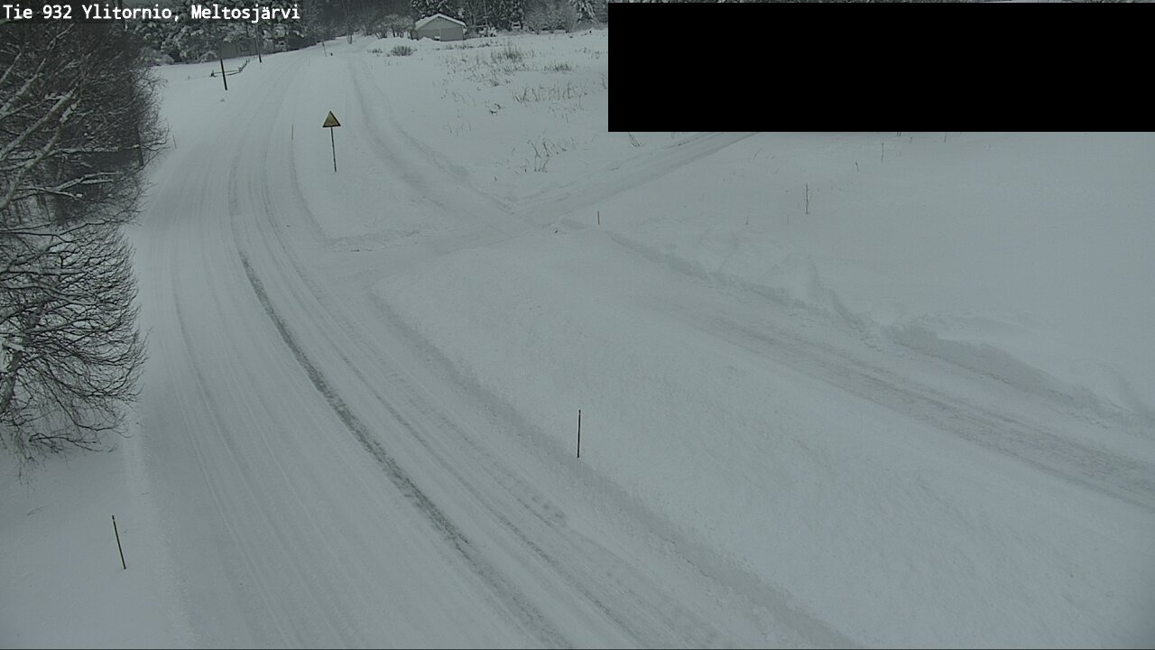 Weather Camera Image Väg 932 Övertorneå, Meltosjä, Ylitornio, Lappi