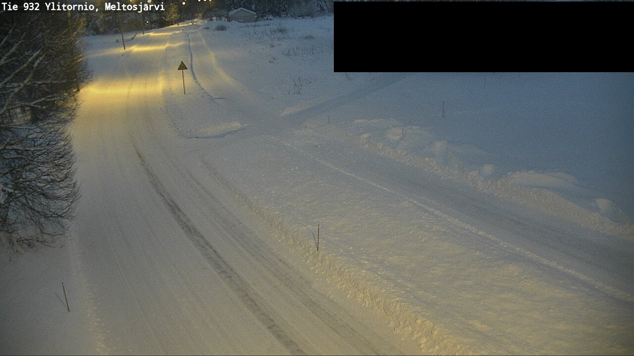 Weather Camera Image Väg 932 Övertorneå, Meltosjä, Ylitornio, Lappi