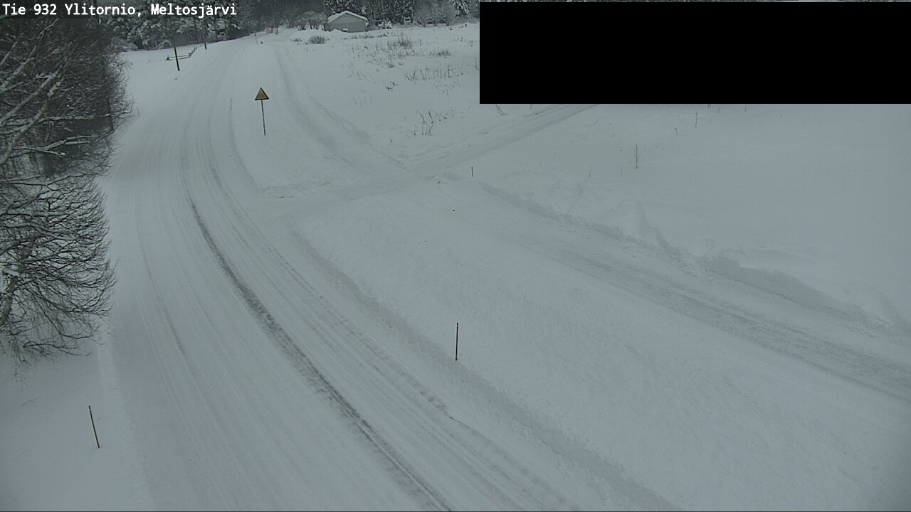 Weather Camera Image Väg 932 Övertorneå, Meltosjä, Ylitornio, Lappi