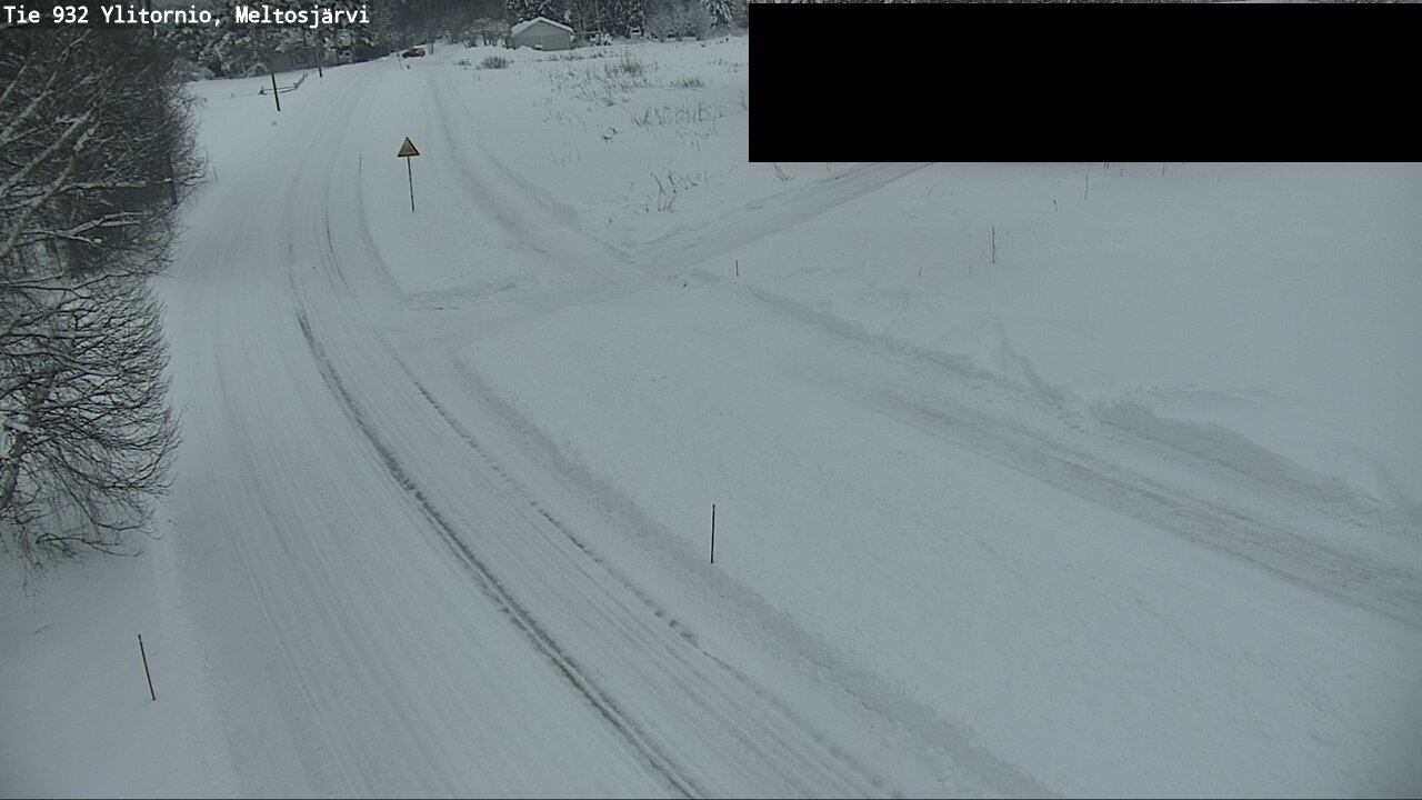Weather Camera Image Väg 932 Övertorneå, Meltosjä, Ylitornio, Lappi