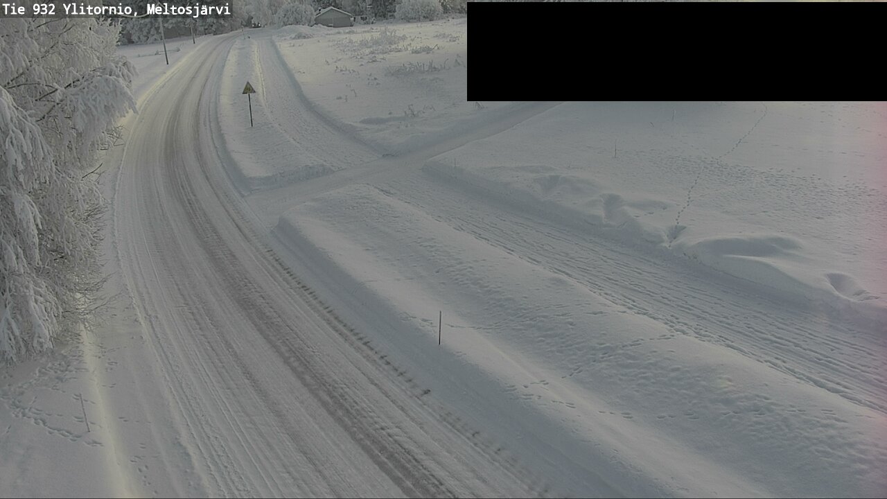 Weather Camera Image Road 932 Ylitornio, Meltosjärv, Ylitornio, Lappi