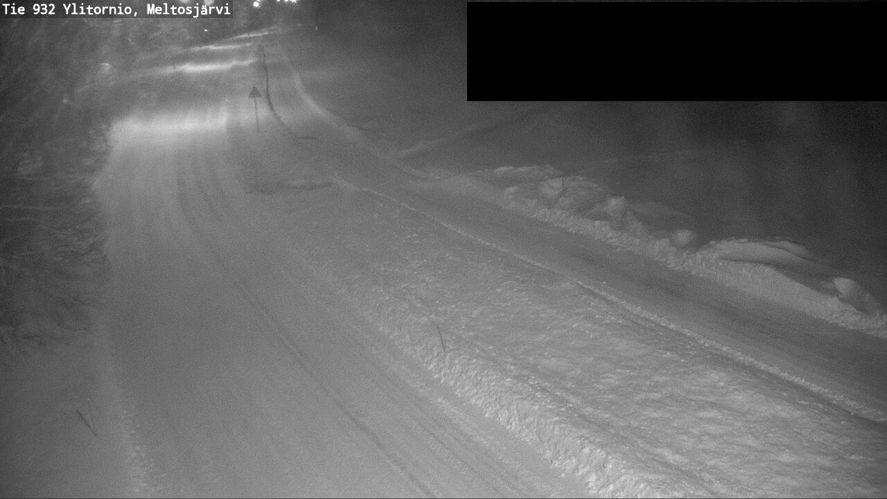 Weather Camera Image Väg 932 Övertorneå, Meltosjä, Ylitornio, Lappi