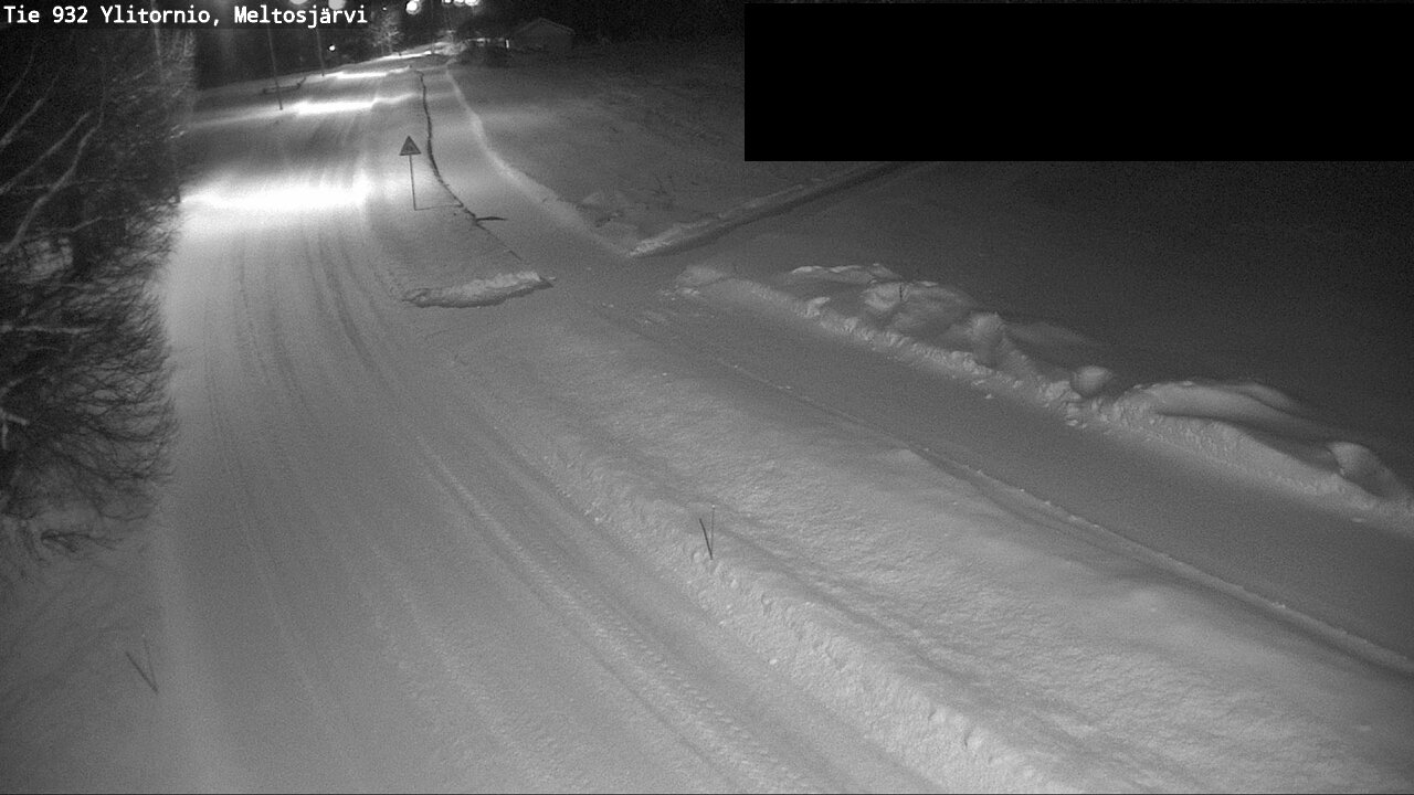 Weather Camera Image Väg 932 Övertorneå, Meltosjä, Ylitornio, Lappi