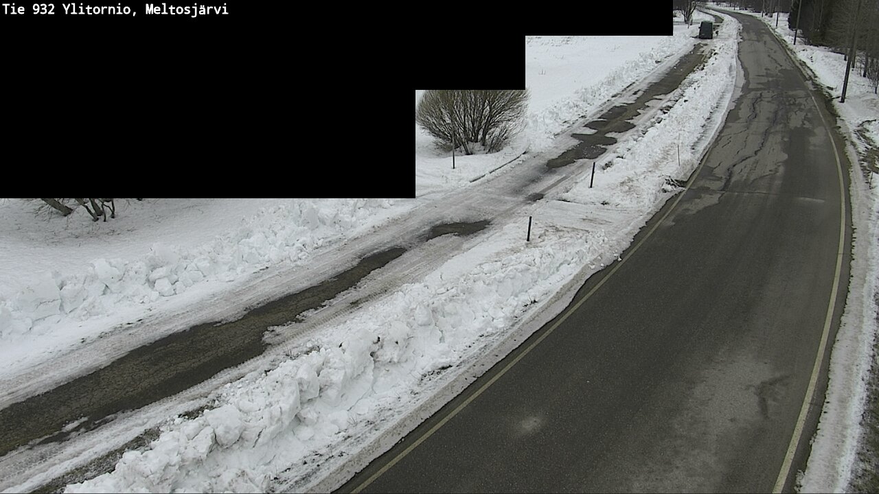 Weather Camera Image Road 932 Ylitornio, Meltosjärv, Ylitornio, Lappi