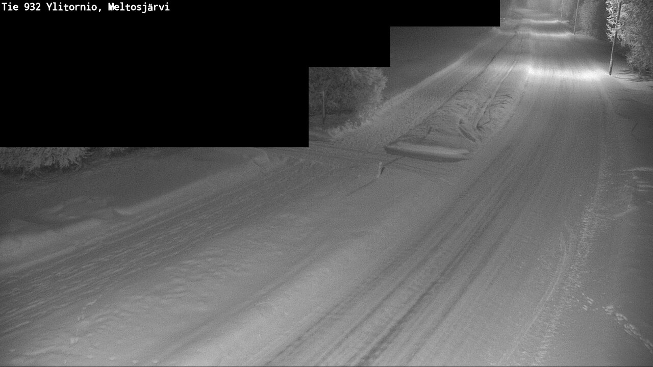 Weather Camera Image Road 932 Ylitornio, Meltosjärv, Ylitornio, Lappi