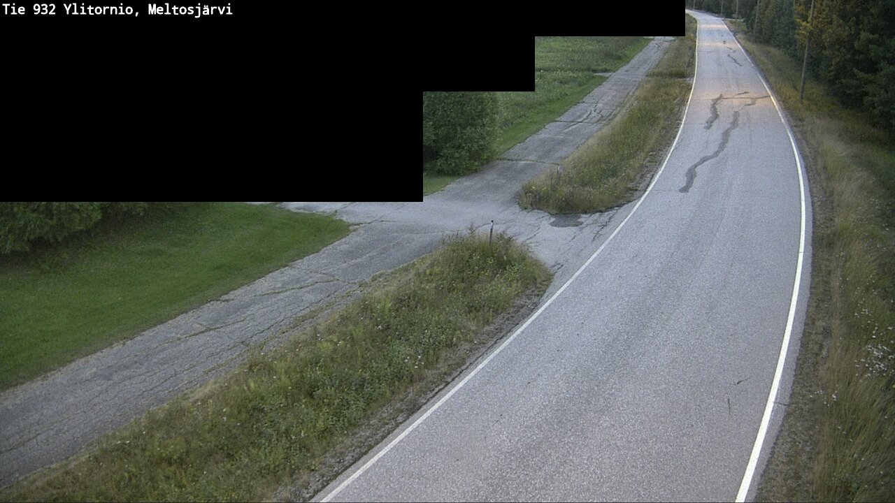 Weather Camera Image Road 932 Ylitornio, Meltosjärv, Ylitornio, Lappi