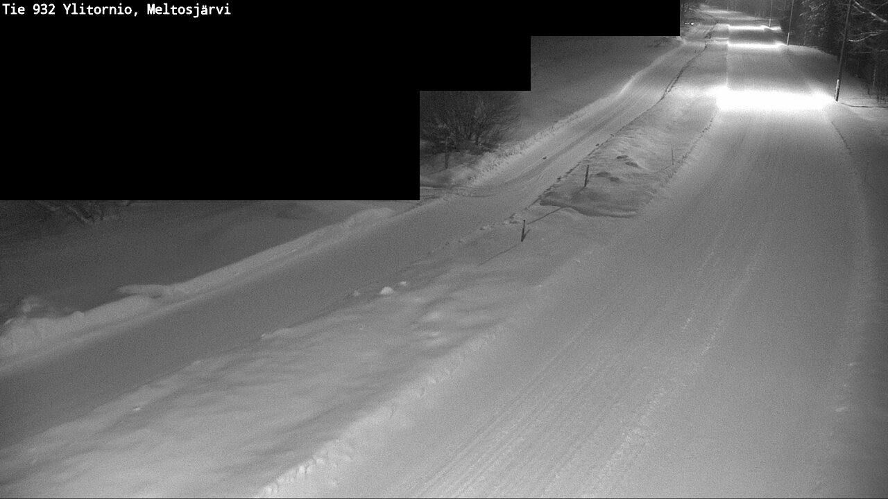 Weather Camera Image Road 932 Ylitornio, Meltosjärv, Ylitornio, Lappi