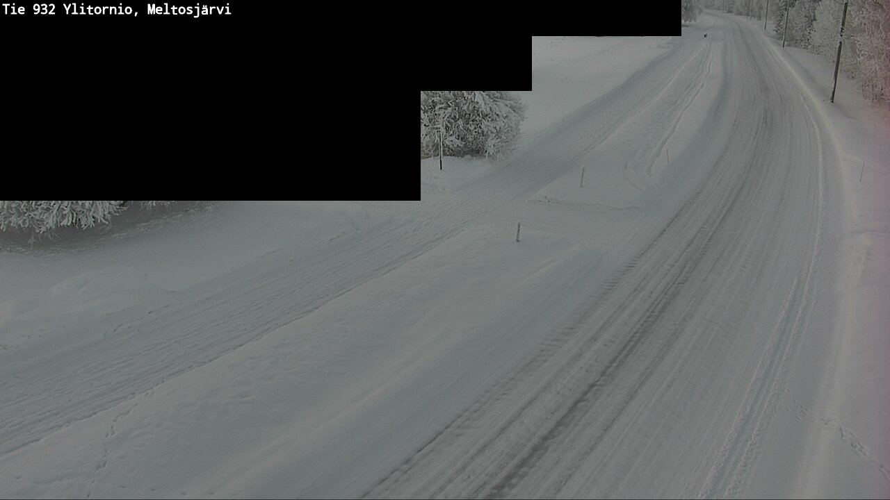 Weather Camera Image Road 932 Ylitornio, Meltosjärv, Ylitornio, Lappi