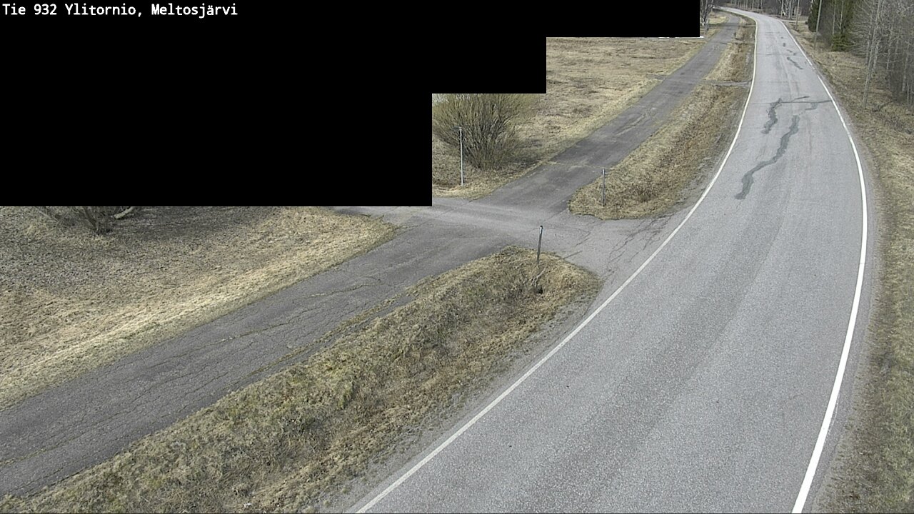 Weather Camera Image Väg 932 Övertorneå, Meltosjä, Ylitornio, Lappi
