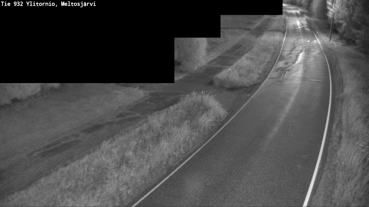 Weather Camera Image Road 932 Ylitornio, Meltosjärv, Ylitornio, Lappi